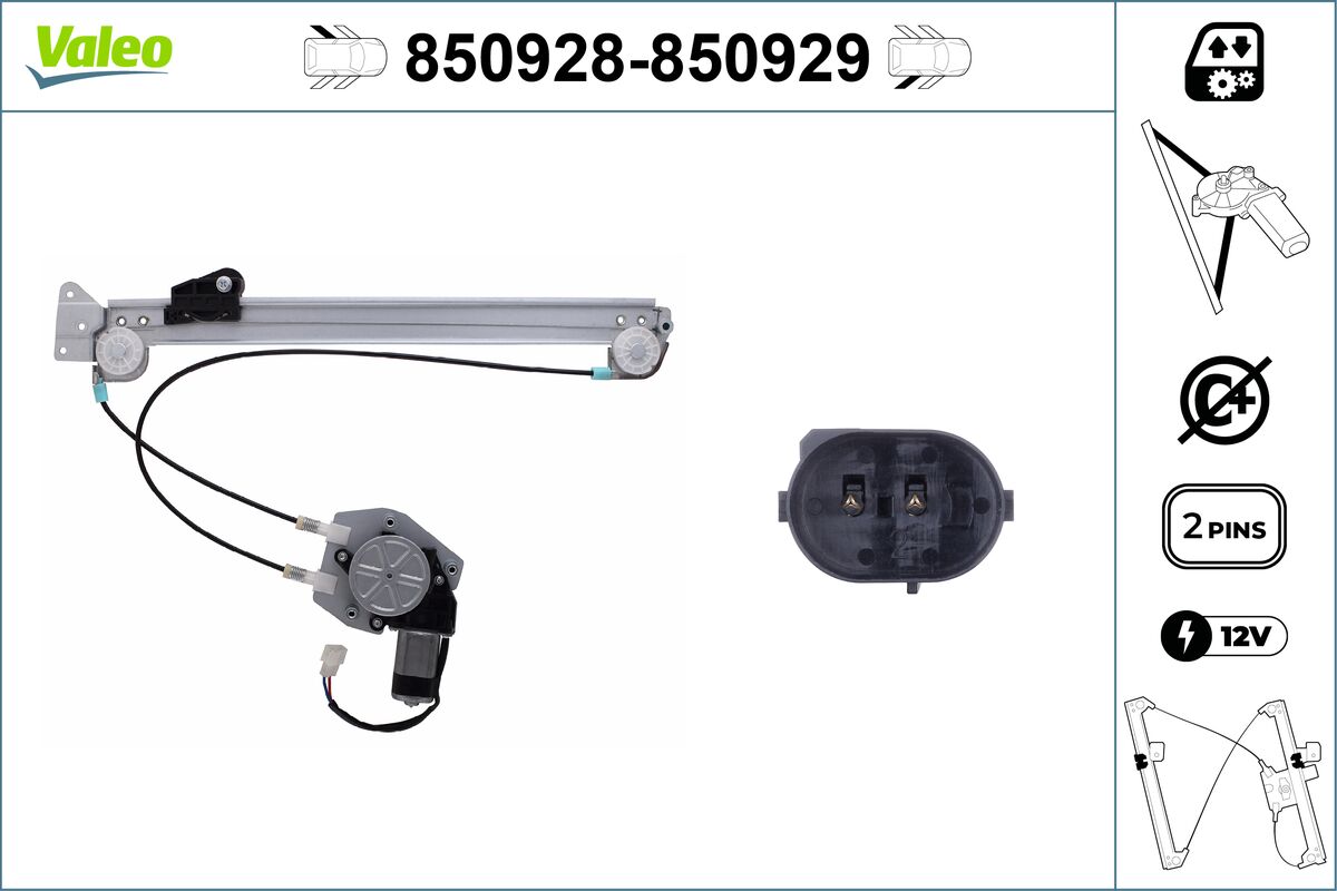 Window Regulator - 850928 VALEO